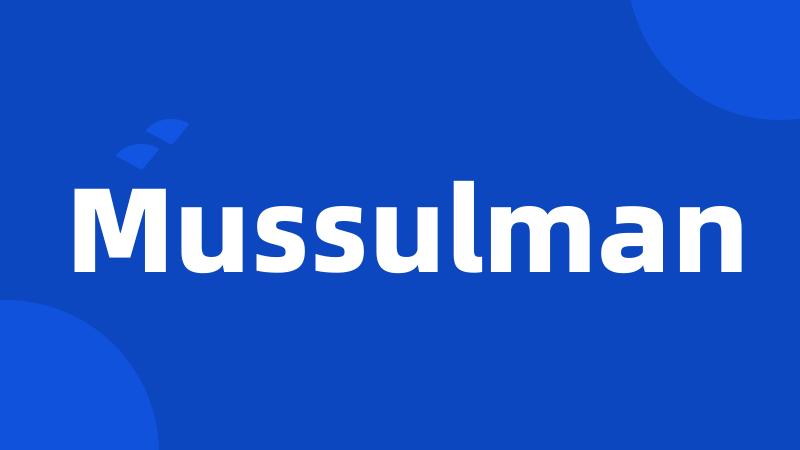 Mussulman