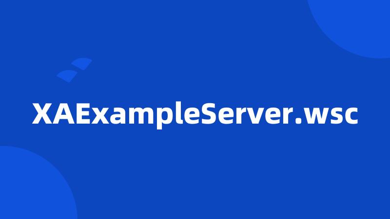 XAExampleServer.wsc