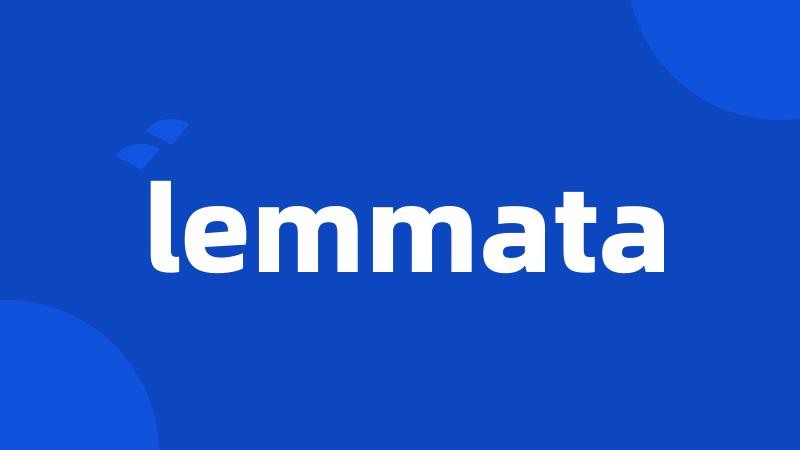 lemmata