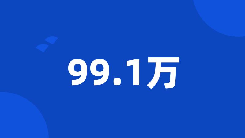 99.1万