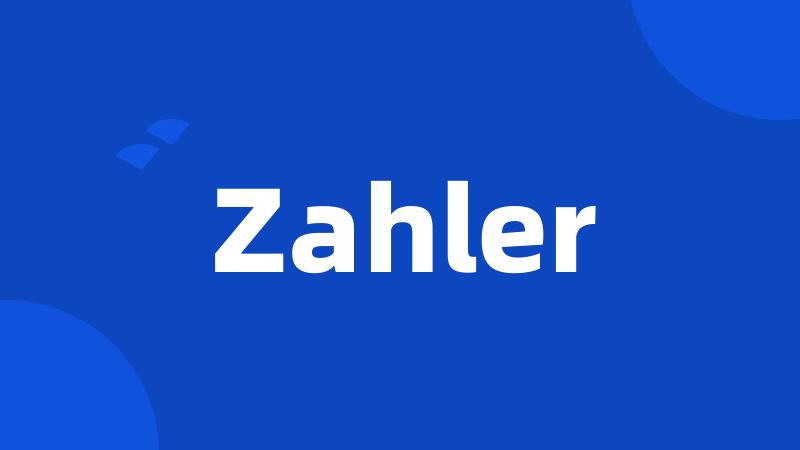 Zahler