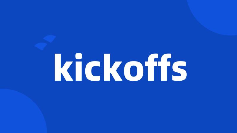 kickoffs