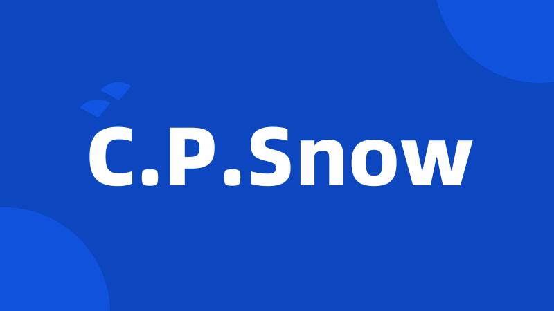 C.P.Snow