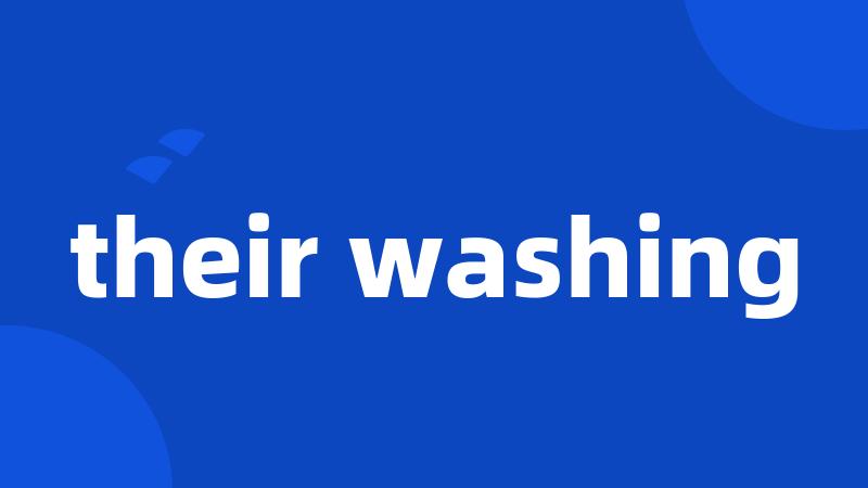 their washing