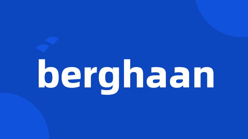 berghaan