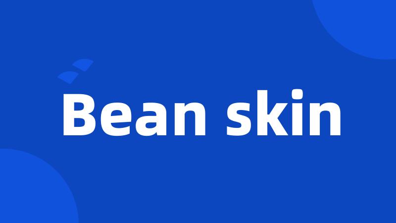 Bean skin