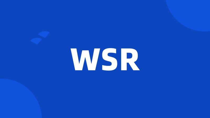 WSR