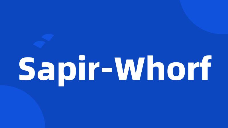 Sapir-Whorf