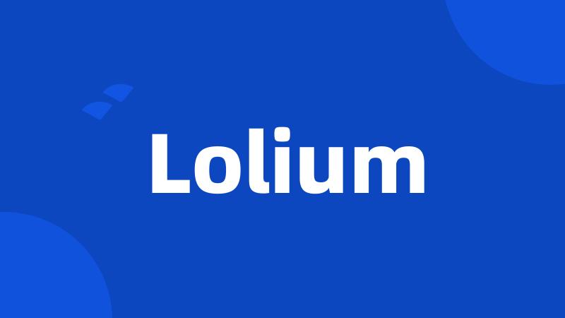 Lolium