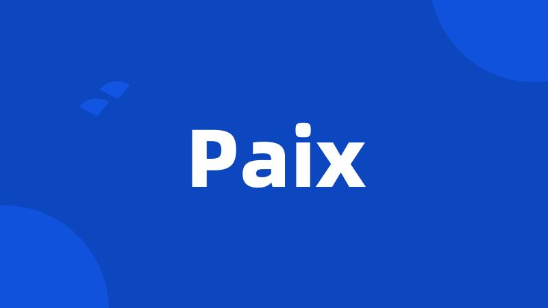 Paix