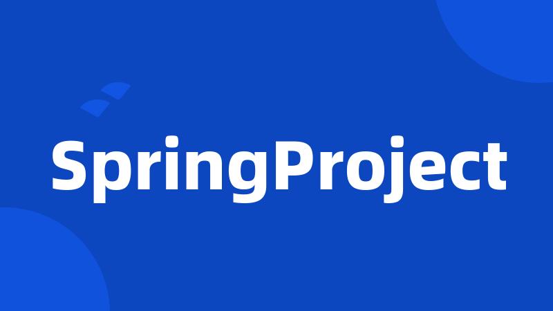 SpringProject