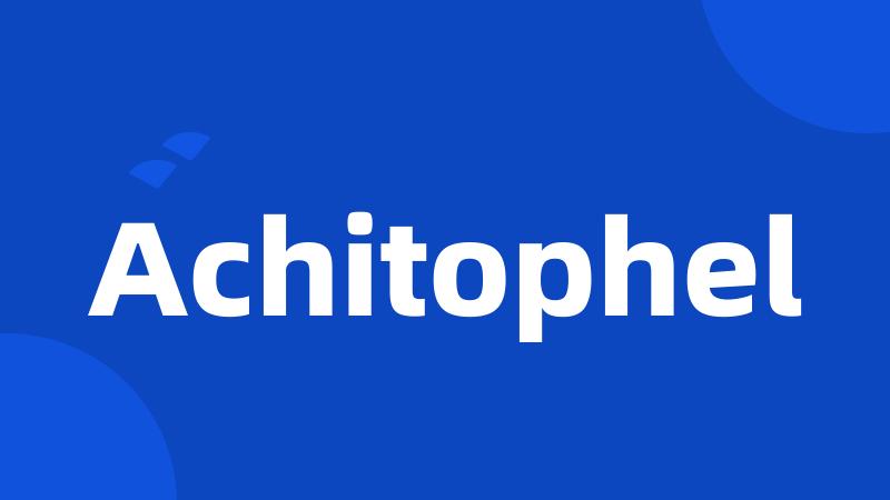 Achitophel