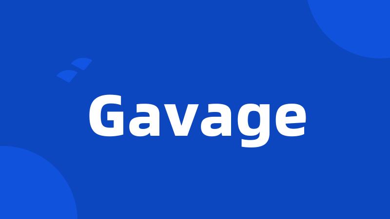 Gavage