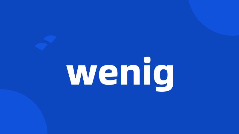 wenig