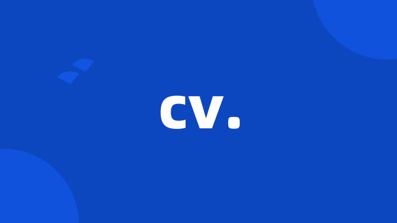 cv.