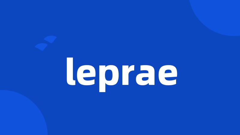 leprae