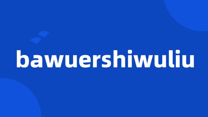 bawuershiwuliu