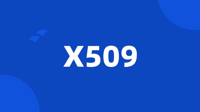 X509