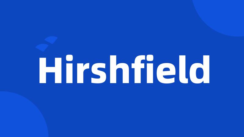 Hirshfield