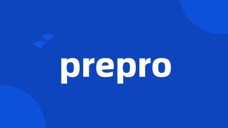 prepro