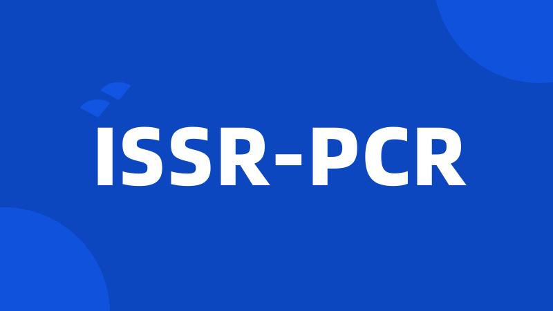 ISSR-PCR