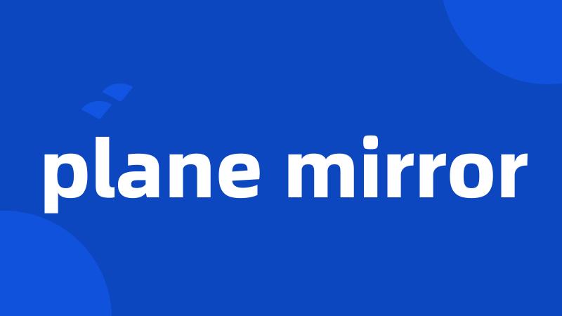 plane mirror