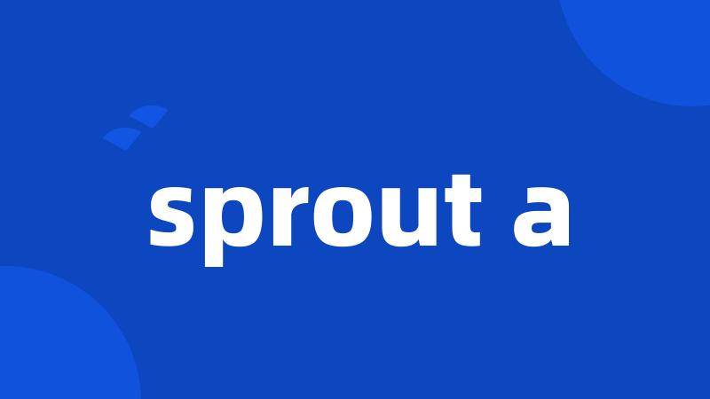 sprout a