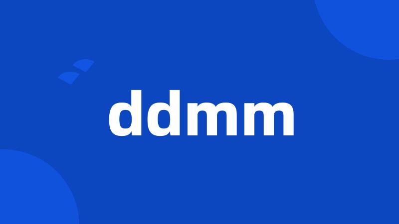 ddmm