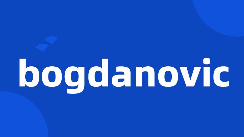 bogdanovic