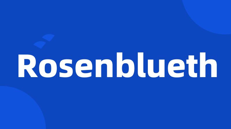 Rosenblueth