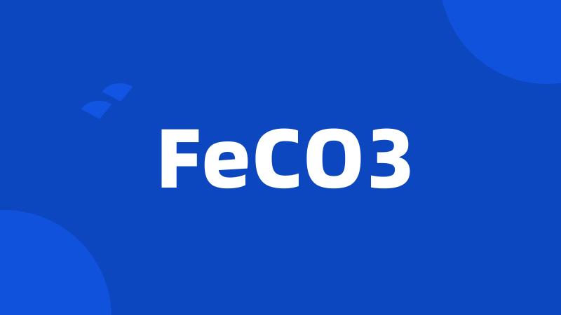 FeCO3