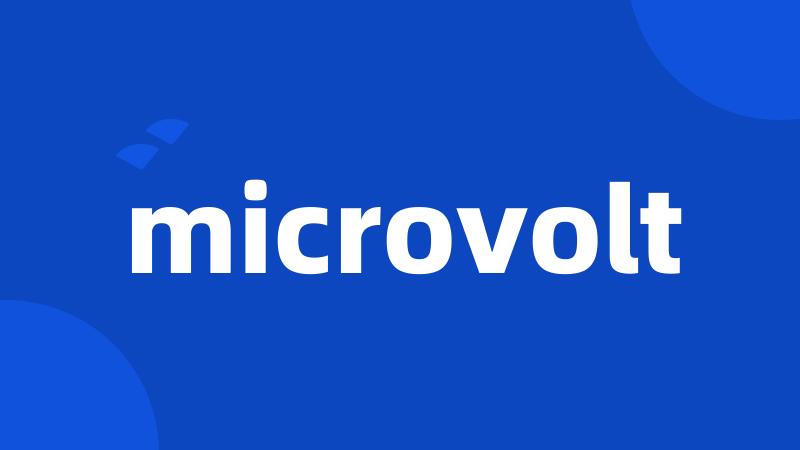 microvolt