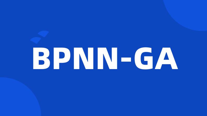 BPNN-GA