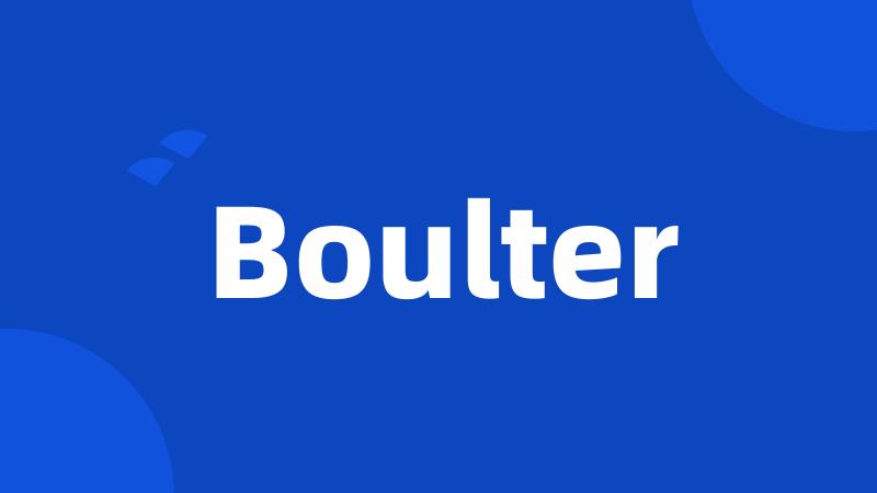 Boulter