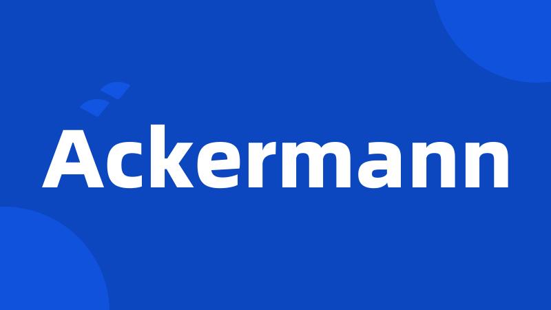 Ackermann