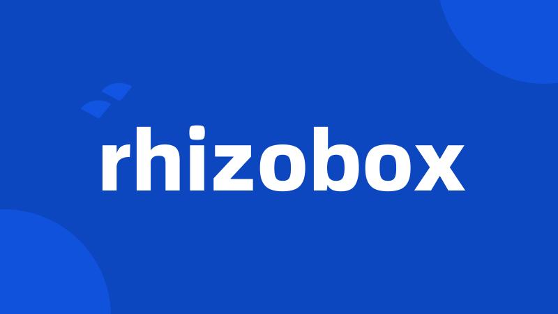 rhizobox