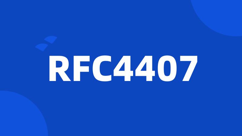 RFC4407