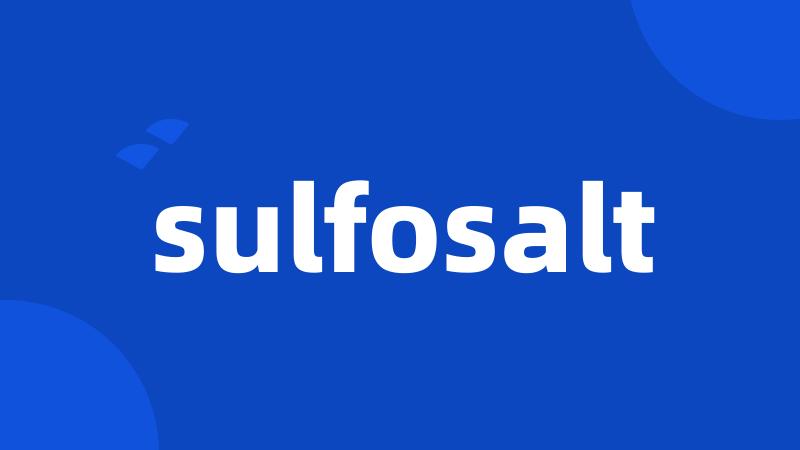 sulfosalt