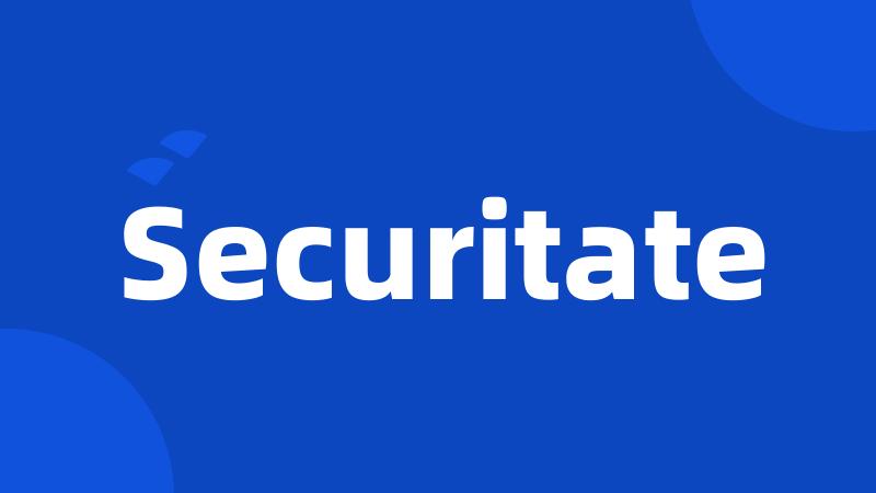 Securitate