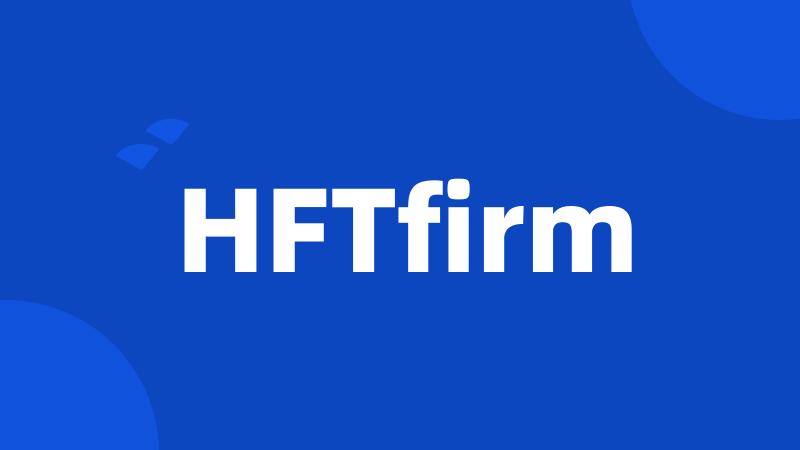 HFTfirm