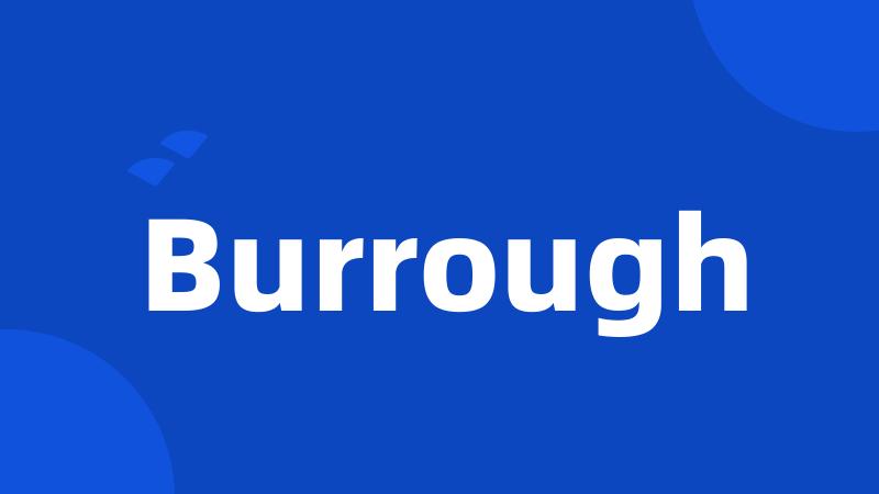 Burrough