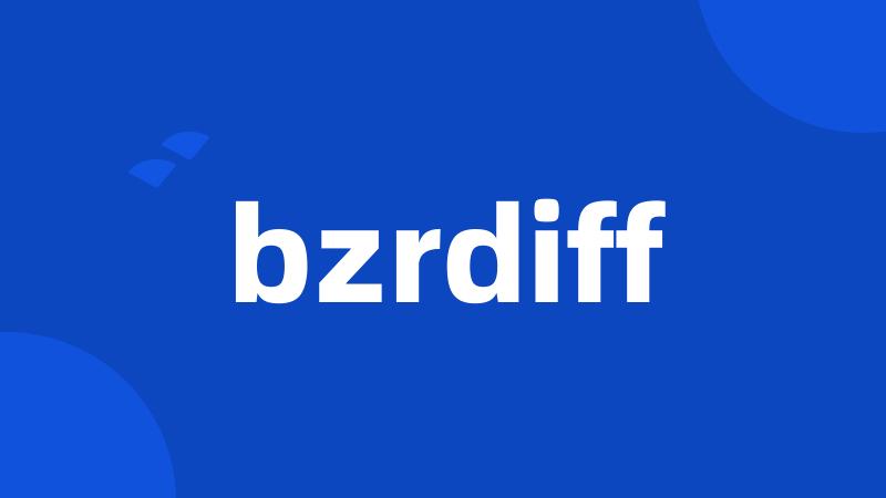 bzrdiff