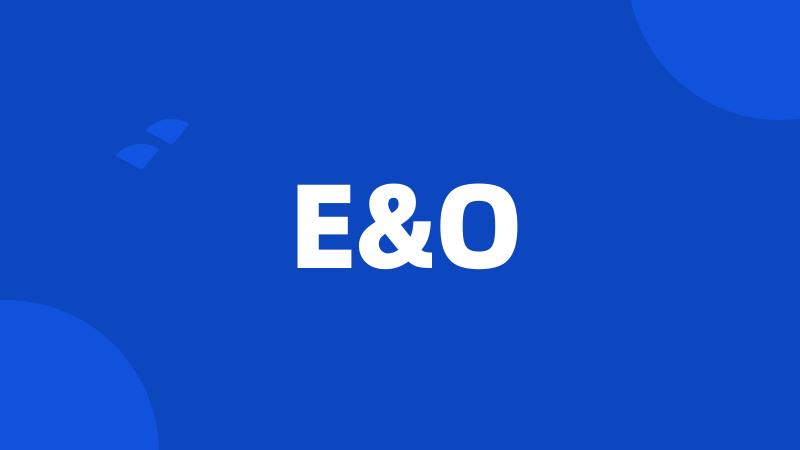 E&O