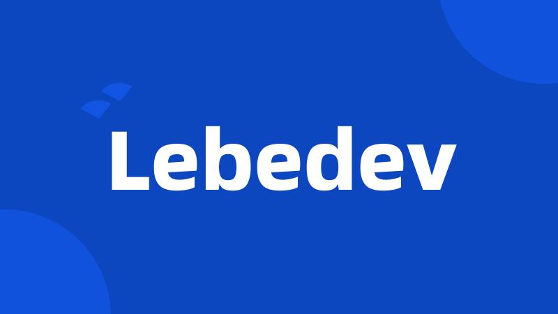 Lebedev