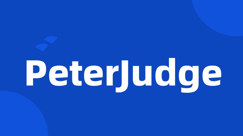 PeterJudge