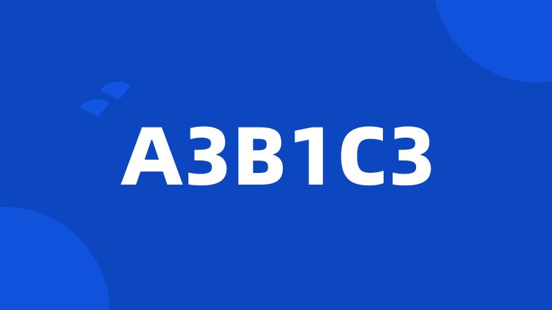 A3B1C3