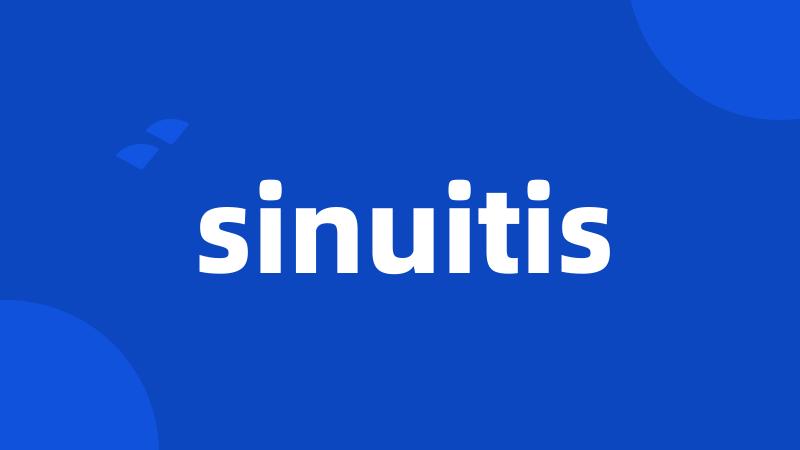 sinuitis