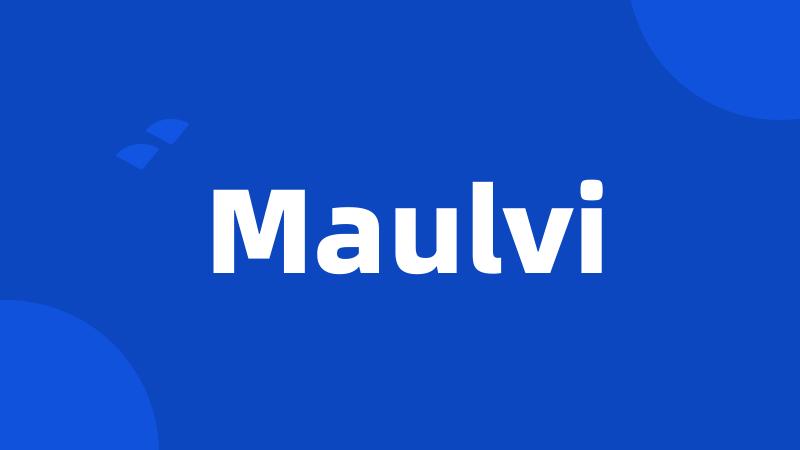 Maulvi