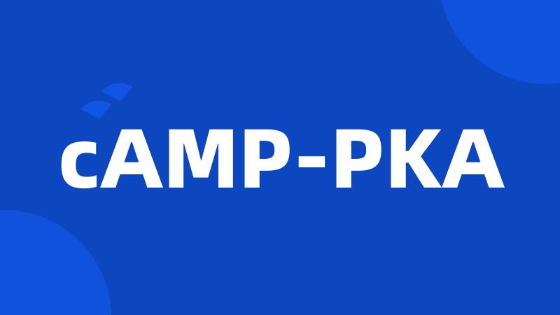 cAMP-PKA