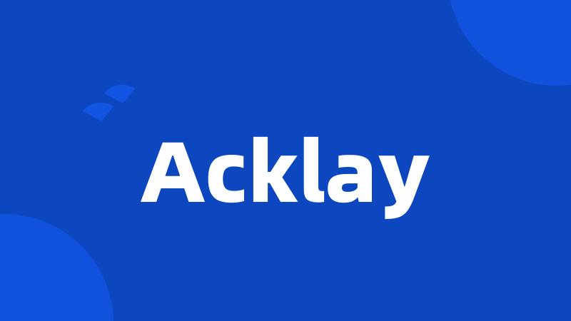 Acklay